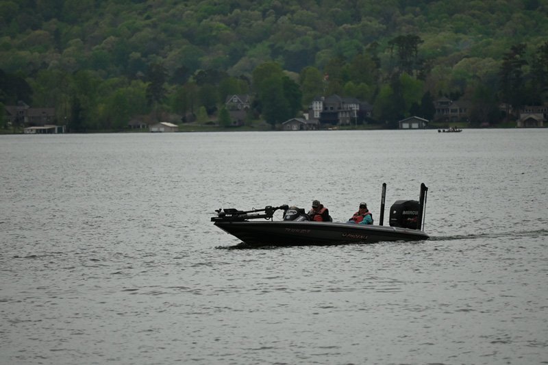 Jeff Kirby and Mark Justice weigh 21.95 lbs. of Lake Guntersville bass ...